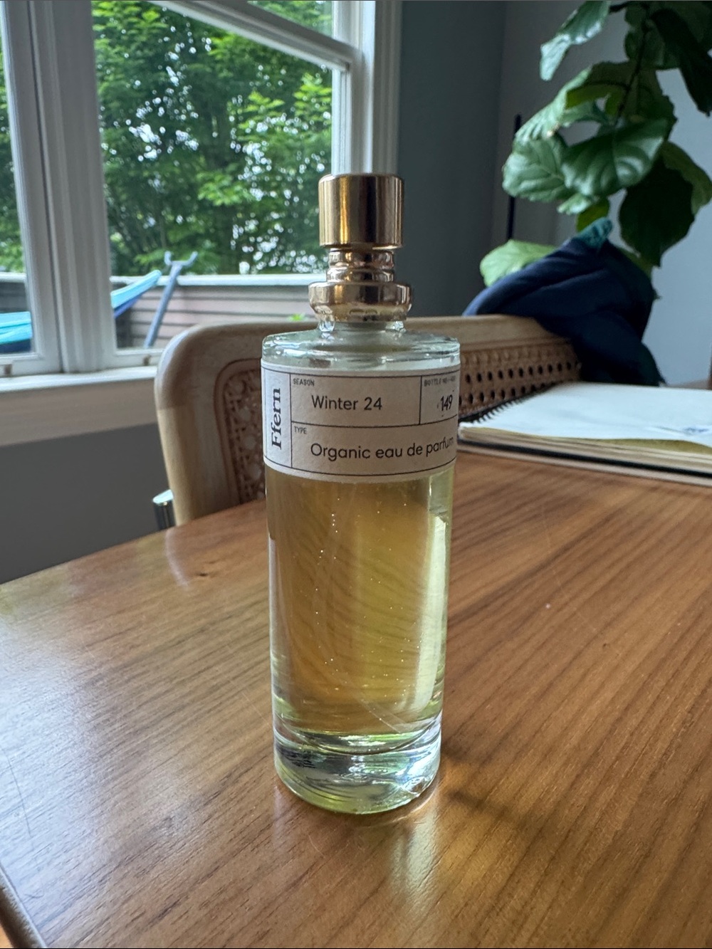 FFERN Winter 24 Organic Eau de Parfum - Gold Cap, Pale Yellow Liquid